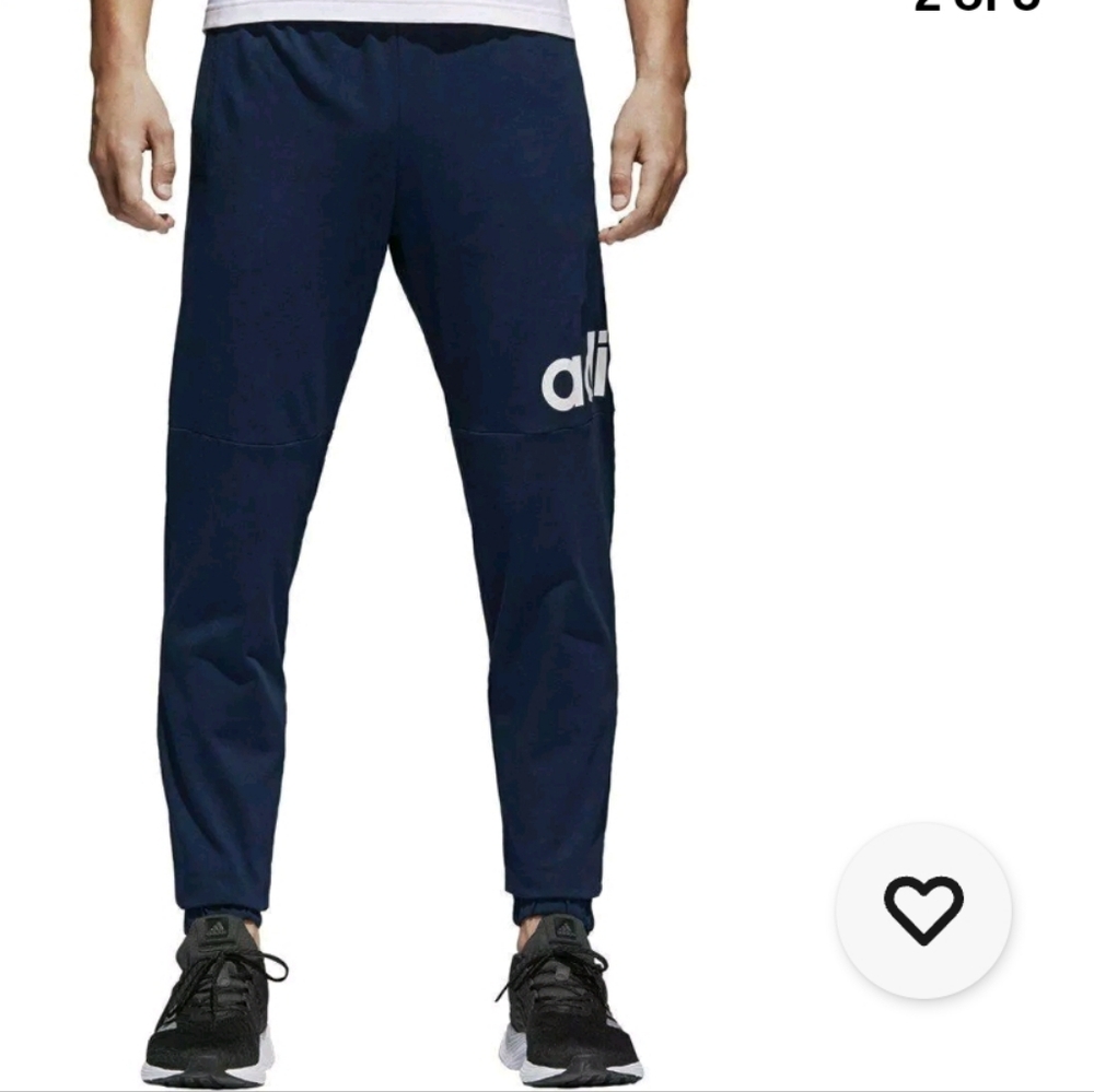 Adidas Men's Essentials Linear Logo Sweatpant BK7410